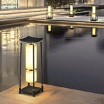 Solar LED Outdoor Lanterns with Asian-Inspired Design