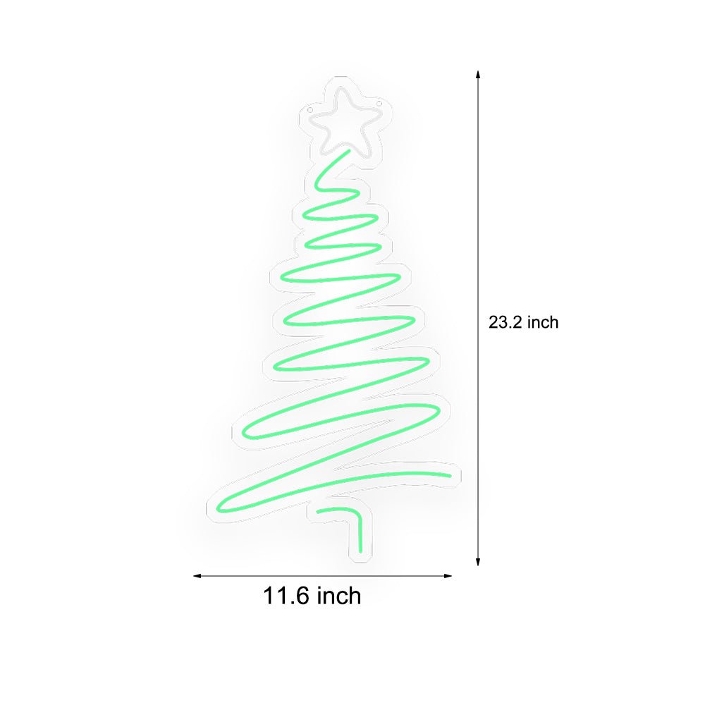 Luminous Christmas Tree LED Neon Sign – Modern Acrylic Wall Art