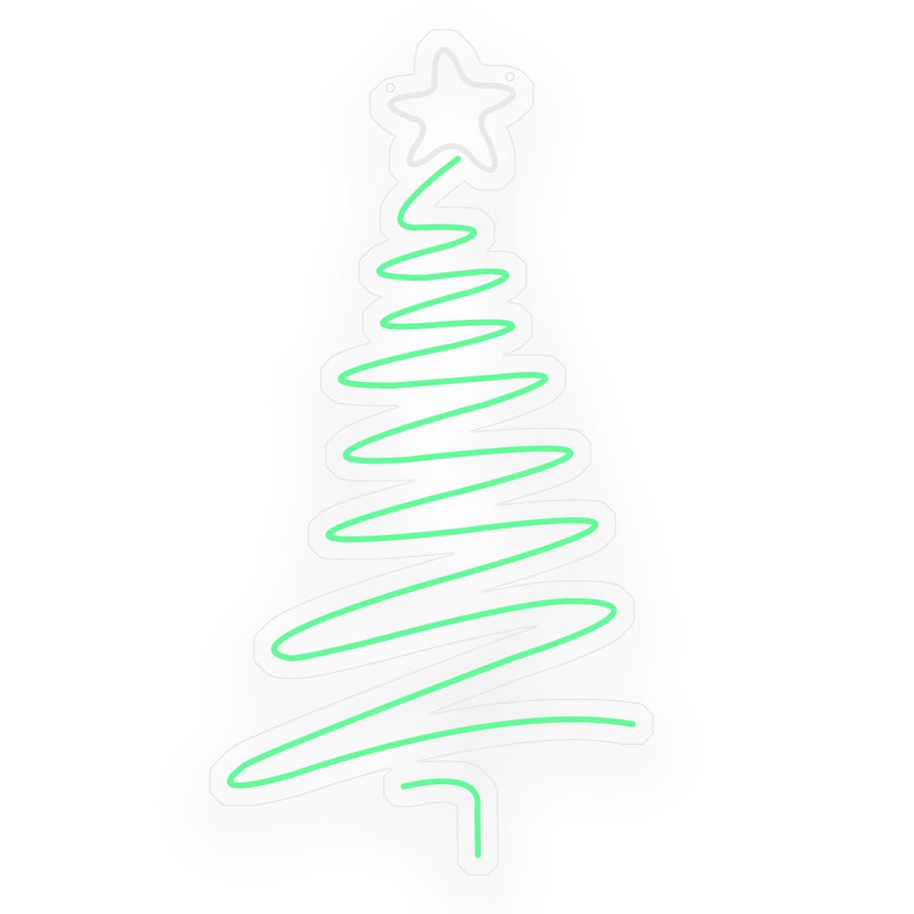 Luminous Christmas Tree LED Neon Sign – Modern Acrylic Wall Art