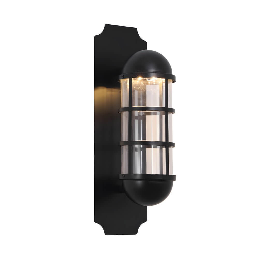 Retro Telephone Booth Iron and Glass LED Wall Sconce for Hallways and Bedrooms