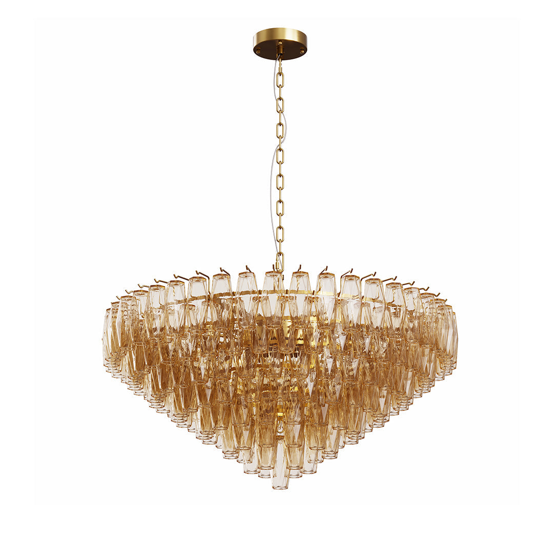 Modern Glass Pendant Chandelier 8-Light 10-Light American Luxury Ceiling Light