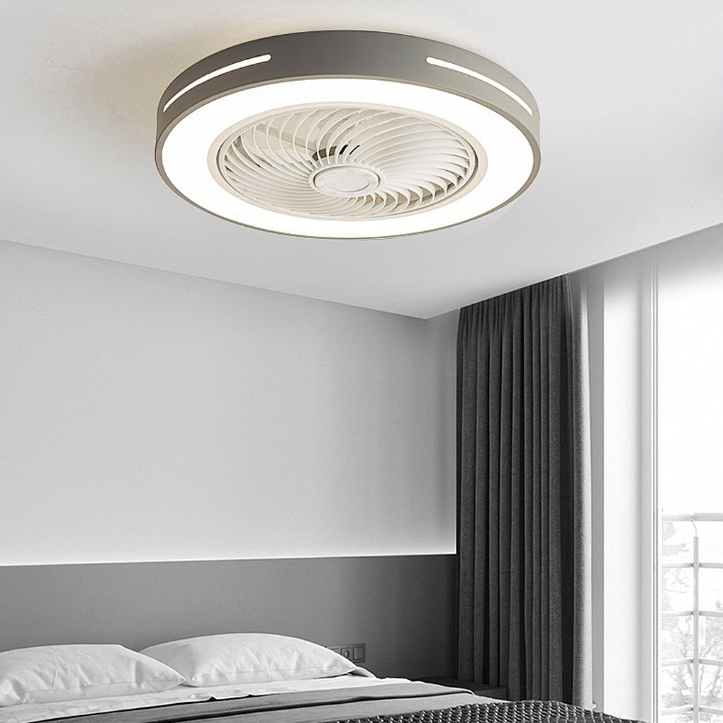 Inverter Bladeless Ceiling Fans Light Intelligent Ceiling Fan Lamp With Remote Control Wind Guiding