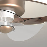 Inverter Stepless Dimming Led Ceiling Fan Light With Remote Control For Living Room Bedroom