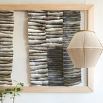 Hand-Braided Hemp Rope Pendant Light with Iron Frame, Japanese Retro Style, Adjustable Cord