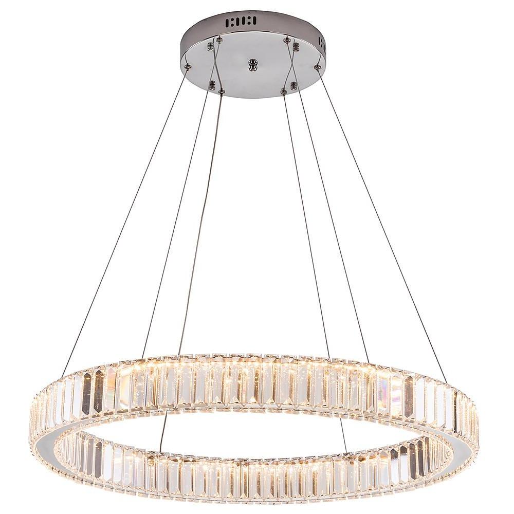 Luxury 1 Light Ring Shaped Wagon Wheel Chandelier In Gold Finish