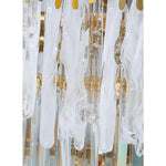 Nordic Style Round Gold Crystal Chandelier 16 Cord Gold Neutral Light