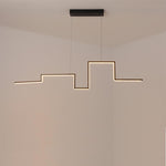 Modern Irregular Linear 1 Light Metal Pvc Island Hallway Led Pendant Lighting