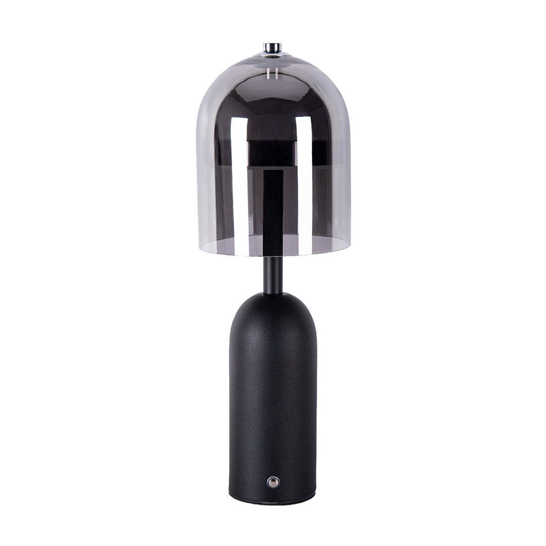 Italian Minimalist Glass Table Lamp with Dimmable LED