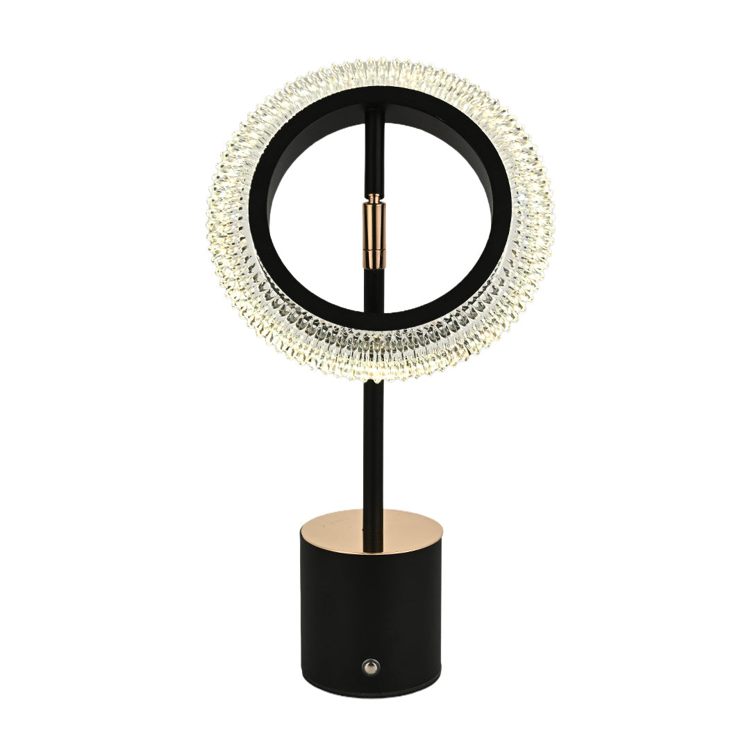 Ring Table Lamp – Modern Minimalist Touch Rechargeable LED Desk Light