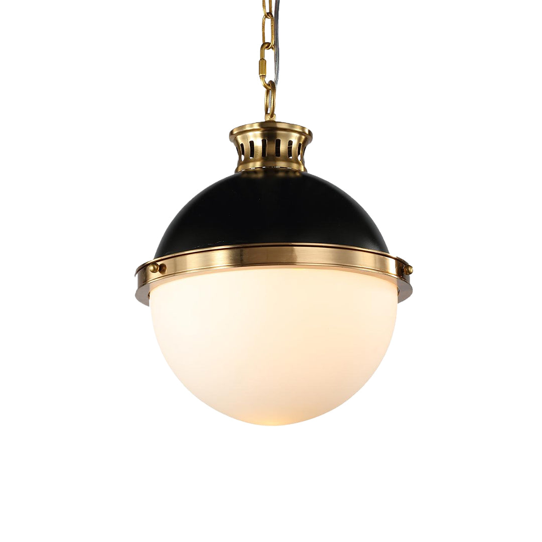 Classic Glass Globe Pendant Light with Adjustable Chain