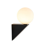 Nordic Glass Globe Wall Sconce with Adjustable Light Modes