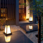 Retro LED Outdoor Lantern in Black – Waterproof Garden & Patio Light