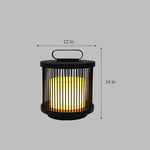 Modern Black Round Outdoor Lantern Lights Outdoor Led Lighting Hwd00021