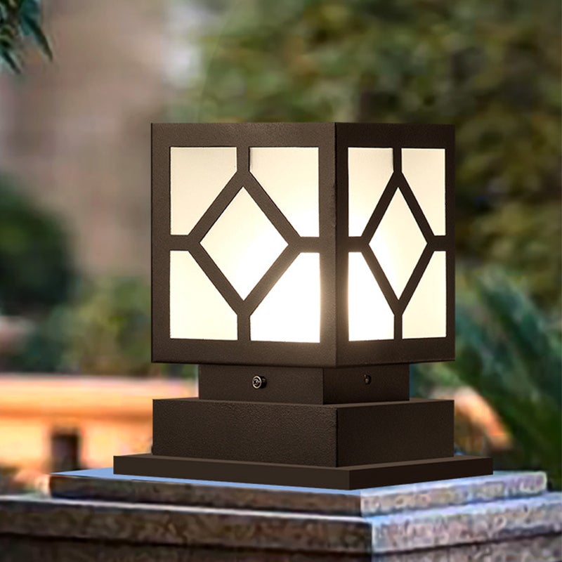 Led Black Outdoor Post Lights Outdoor Lighting For Garden Hwd00055