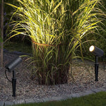 Modern LED Tree Spotlights in Black Aluminum, IP65 Waterproof, Adjustable Garden Uplights