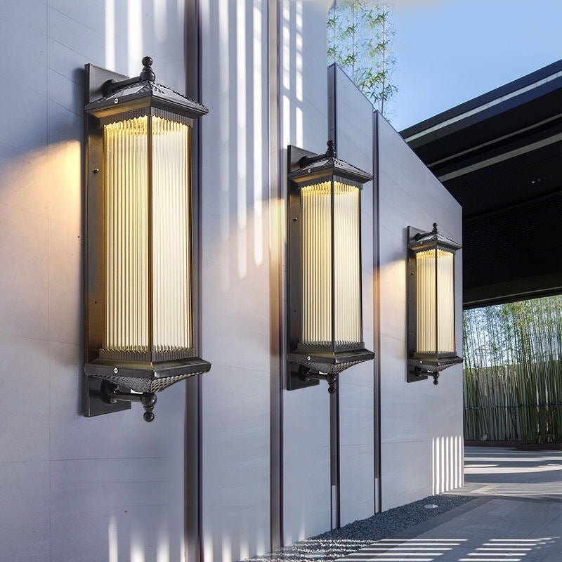 Led Solar Outdoor Wall Lights Waterproof Exterior Lights Backyard Lighting