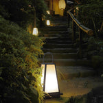 Retro LED Outdoor Lantern in Black, Waterproof Garden & Patio Light