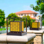 Black Led Lantern Lights Outdoor Post Lights Modern Outdoor Lighting Hwd00051