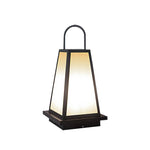 Retro LED Outdoor Lantern in Black, Waterproof Garden & Patio Light