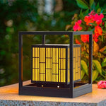 Black Led Lantern Lights Outdoor Post Lights Modern Outdoor Lighting Hwd00051