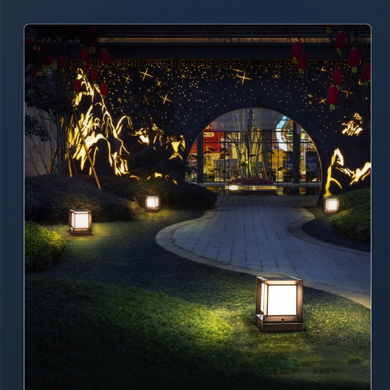 Led Solar Powered Outdoor Landscape Lights Post Lights Lawn Lights