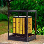 Black Led Lantern Lights Outdoor Post Lights Modern Outdoor Lighting Hwd00051