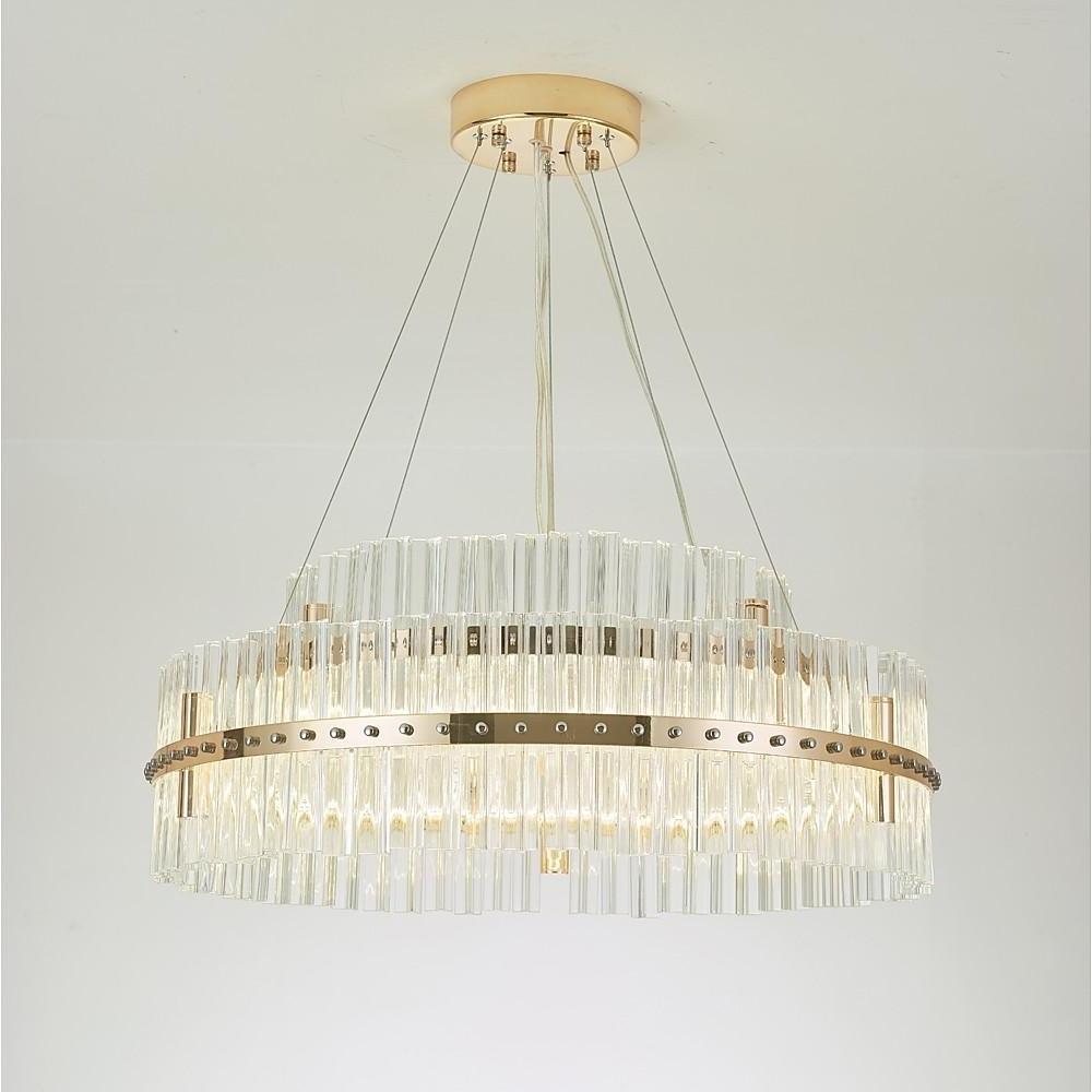 Modern Luxury Dozens Of Crystal Chandelier Gold Led Lighting