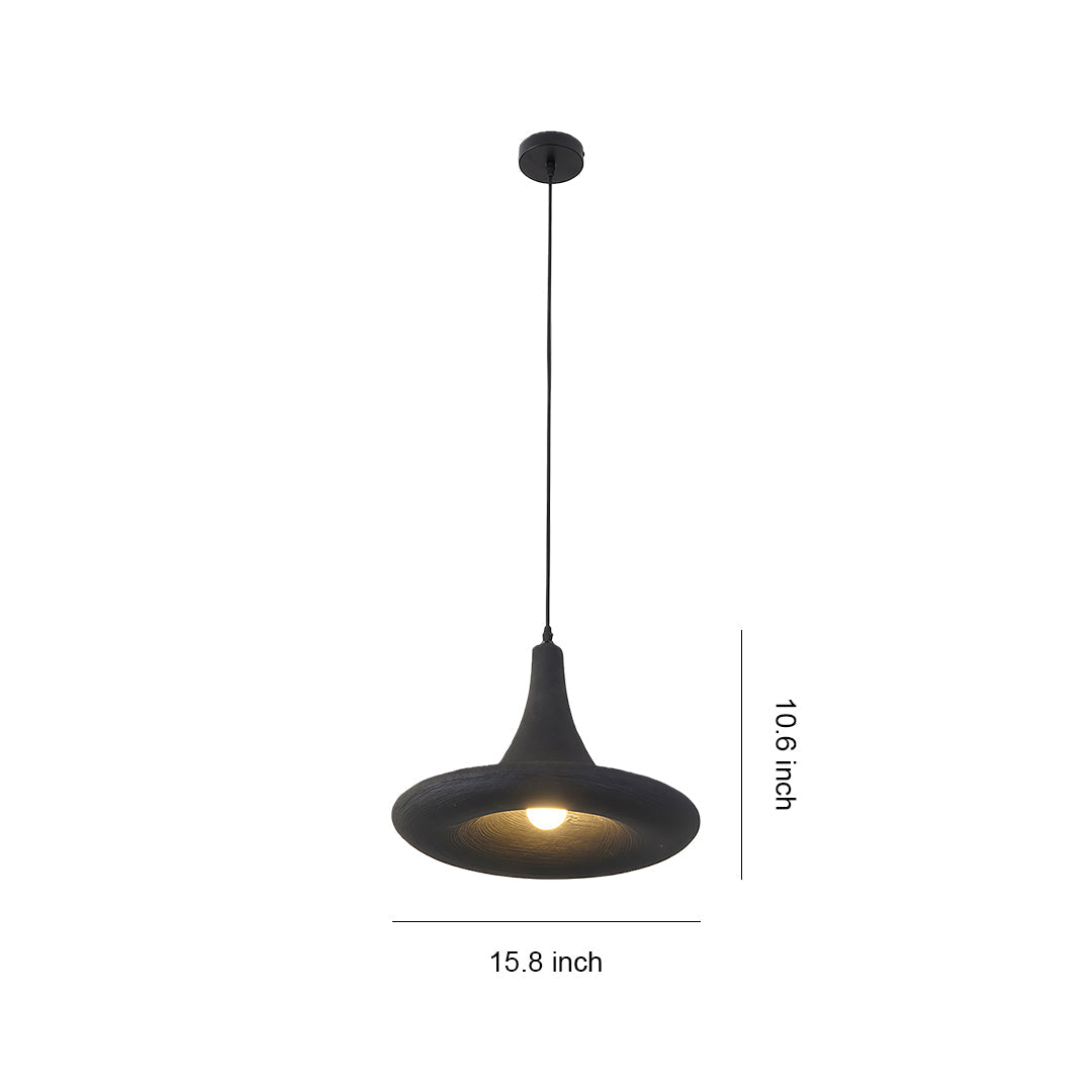 Wabi-Sabi Japanese Pendant Light with Adjustable Chain