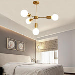 Luxurious Gold 4 Light Pendant Light Modern 27 Ceiling Fixture