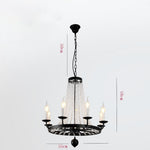 Empire Wagon Wheel Chandelier 8 10 12 Candle Lights 20 Adjustable Chain Crystal Accents