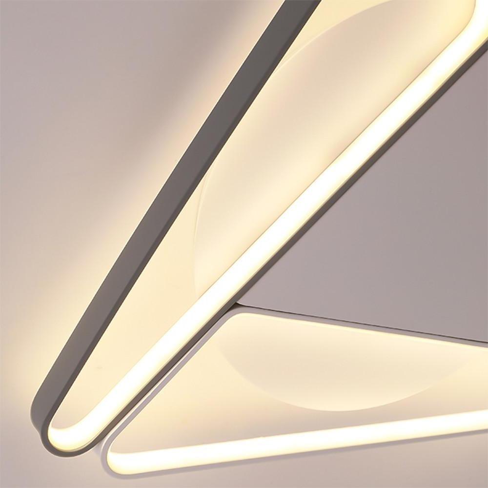 Modern Geometric LED Flush Mount Ceiling Light for Living Room and Bedroom