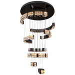 K9 Crystal Chandelier Modern Minimalist Ceiling Light with Adjustable Chain