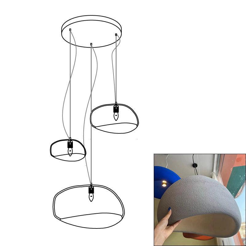 Zenra Organic Wabi-Sabi Chandelier – Designer HDPE Pendant Light