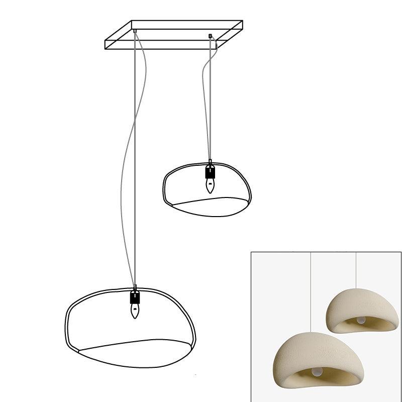 Zenra Organic Wabi-Sabi Chandelier – Designer HDPE Pendant Light