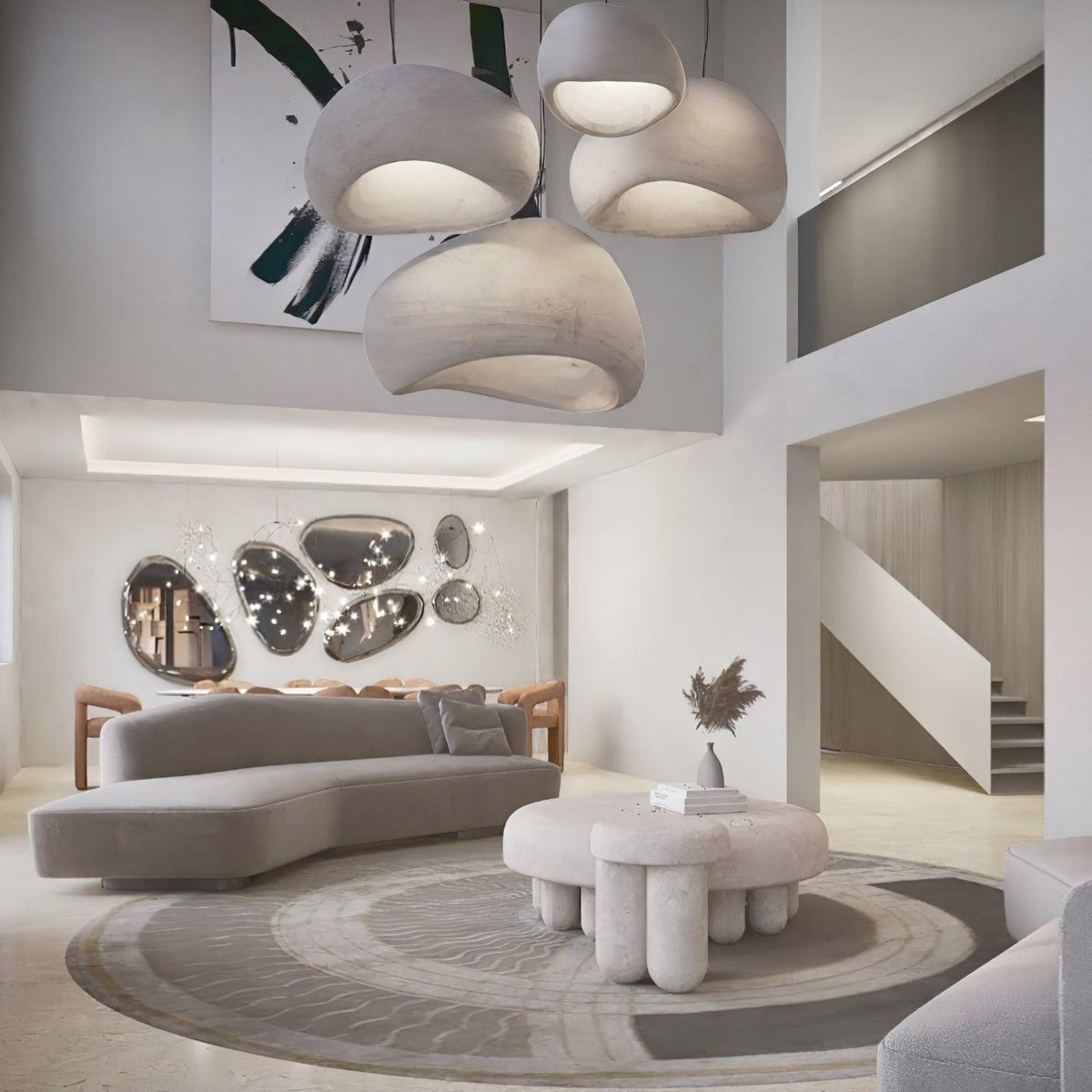 Nubia Cloud Sculptural LED Pendant Light, Modern Designer Ceiling Lamp