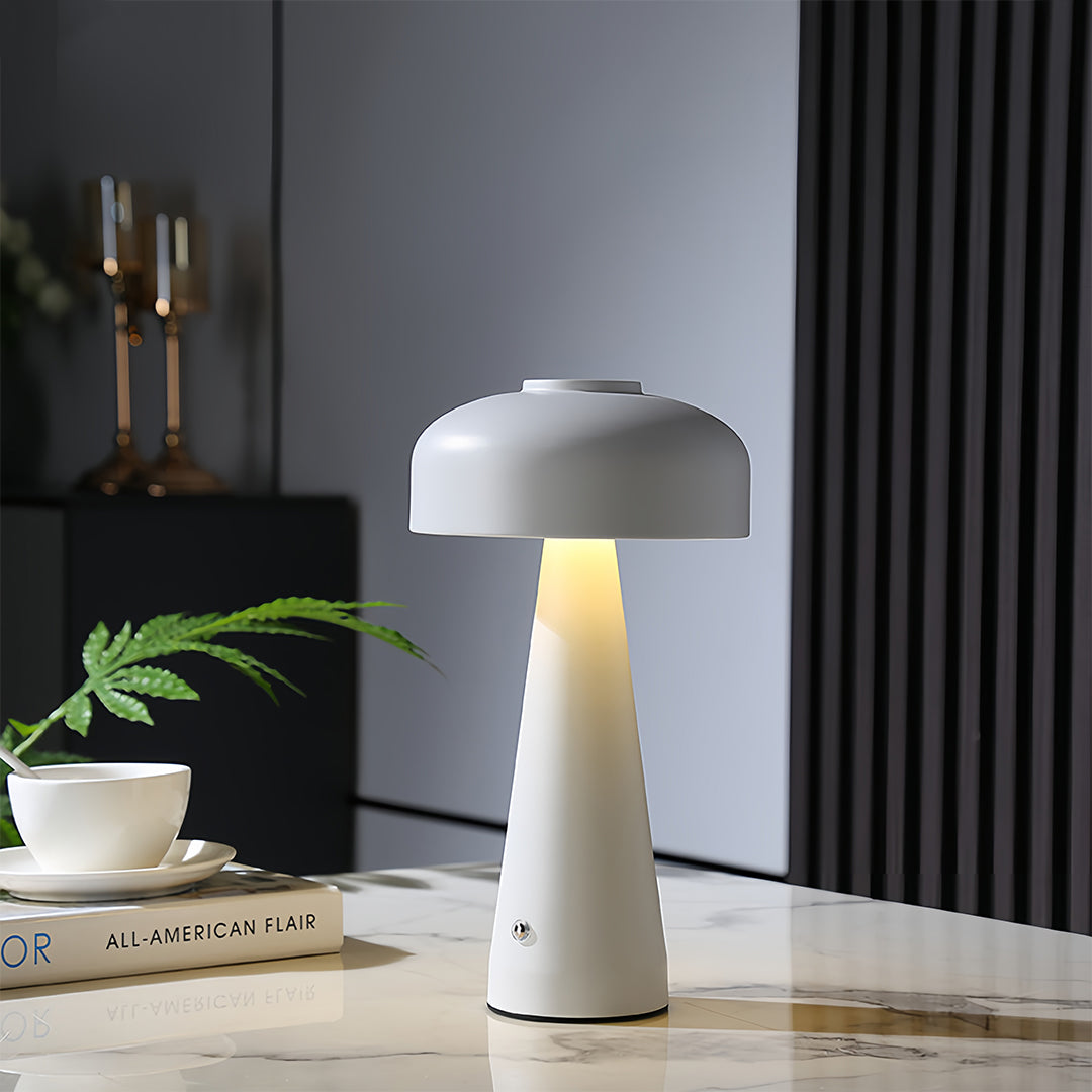 Mushroom Table Lamp with Touch Dimming, Portable LED Accent Light