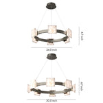 Modern Cloud Stone Kitchen Island Chandelier with Gold Aluminum Frame