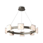 Modern Cloud Stone Kitchen Island Chandelier with Gold Aluminum Frame