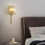 Aurelia Brass & Glass Wall Sconce – Modern Minimalist Lighting