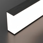 Linear Double Pendant Light in Brushed Black Aluminum