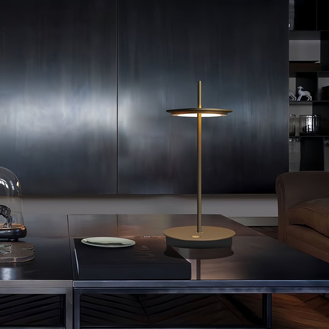 Aria Portable LED Table Lamp – Modern Cordless Metal Buffet Lamp with Dimmable Light