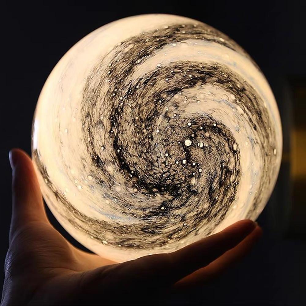 Celestial Globe Pendant Light in Distressed Metal and Acrylic