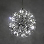 12 Inch Stanless Steel Led Endless Woven Sphere Pendant Modern Lights