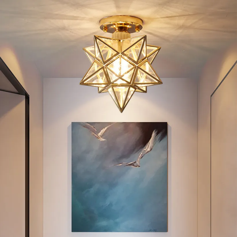 Vintage Star Shape Ceiling Light