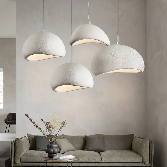 Japanese Wabi Sabi Style Bird Nest Shape Pendant Light