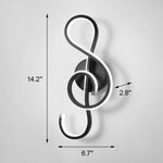 Musical Note Shaped Electroplated Wall Sconce