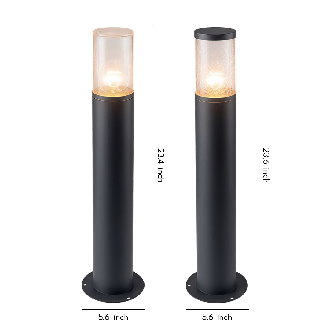 Modern Landscape Bollard Lights Waterproof Die-Cast Aluminum Outdoor Lamp