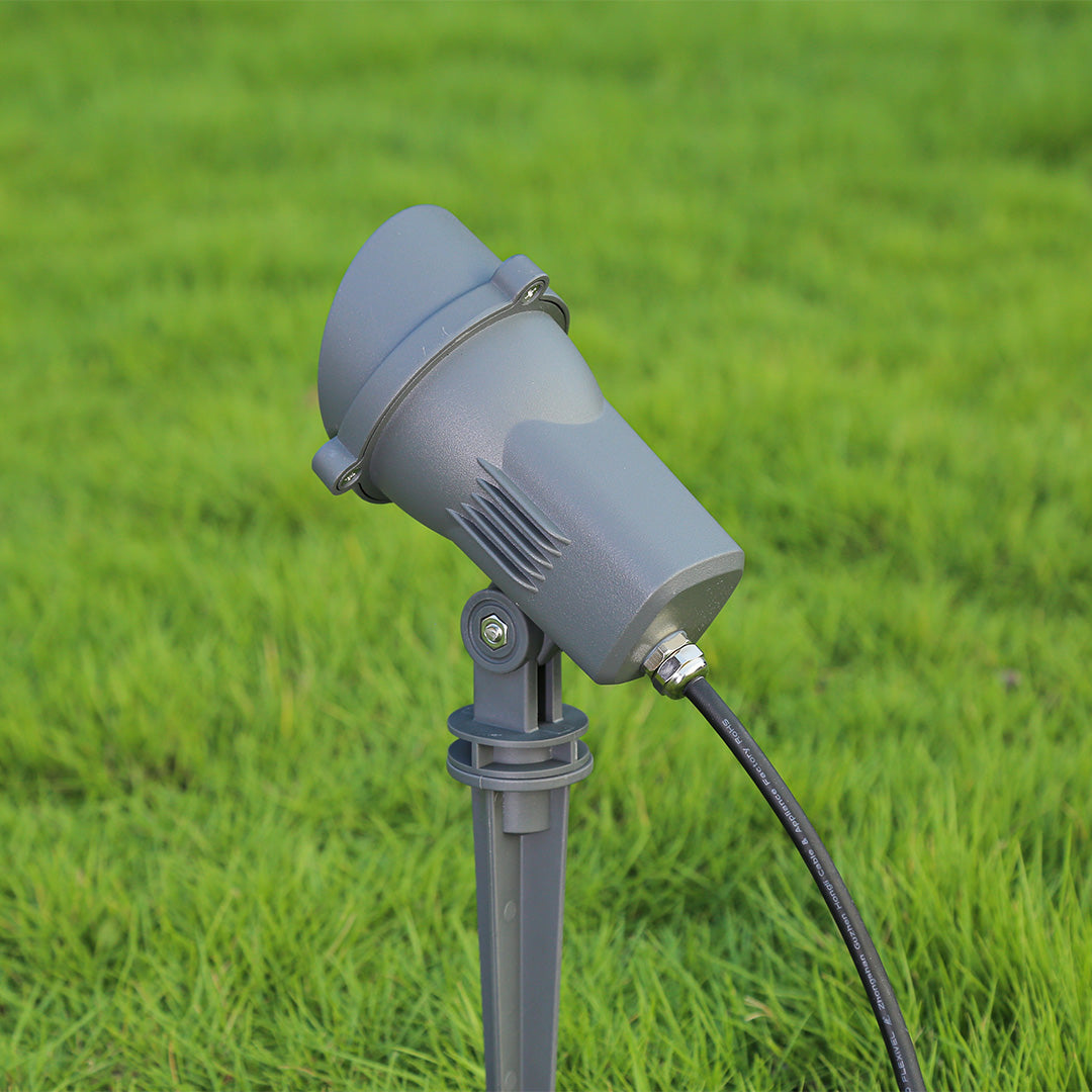 Minimalist LED Garden Spike Spotlight with Adjustable Warm Light