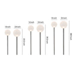 Reed Ball LED Pathway Light – Modern Landscape Lighting in Nickel