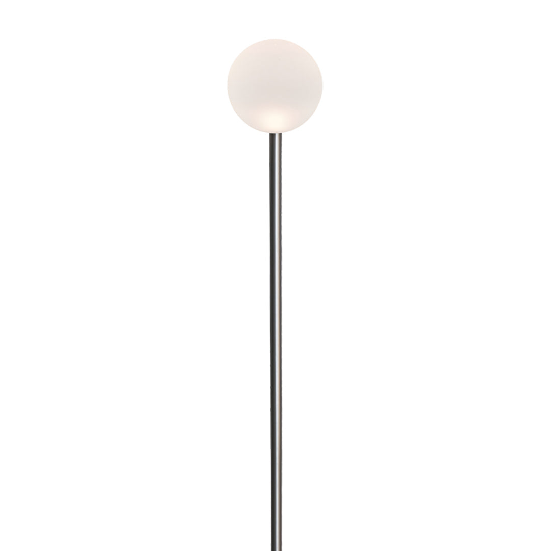 Reed Ball LED Pathway Light – Modern Landscape Lighting in Nickel